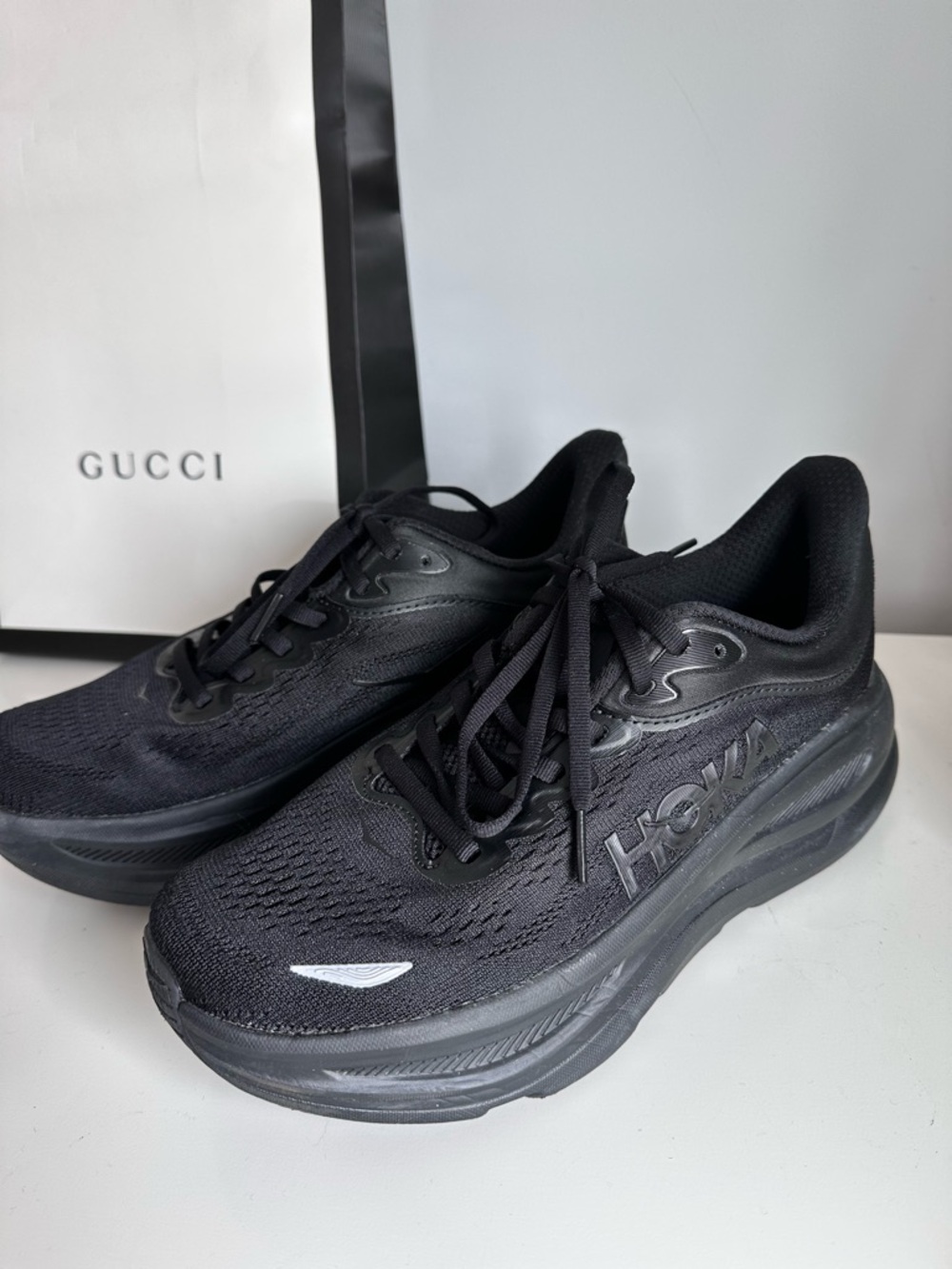 HOKA Bondi 9 Running Shoes – M 8 / W 9.5 | Ultra-Cushioned Road Running Sneakers